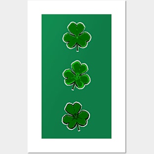 Three Clovers, pixel art Posters and Art